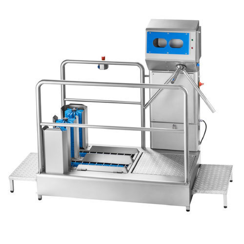 Sas d'hygiène avec lave-semelles - INTEGRA PASS-350 - INOXSIS - avec désinfection