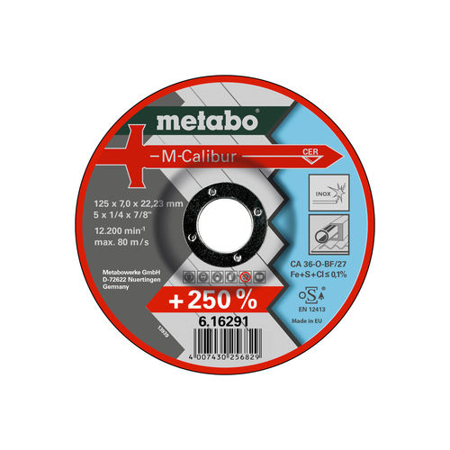 Meule de traitement de surface - M-Calibur - Metabowerke - plate / en céramique
