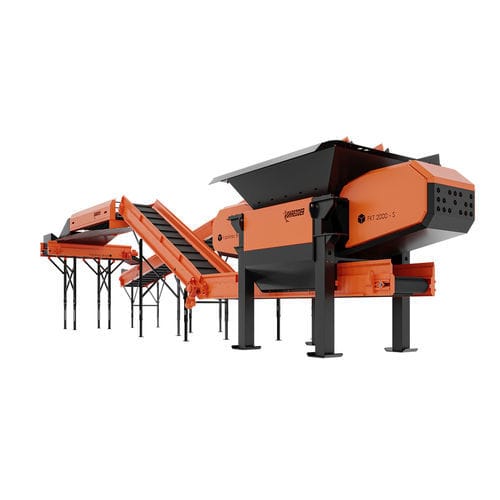 Déchiqueteur primaire - FKT-2000s - FabrikTec Brasil - à 1 arbre / de déchets / compact