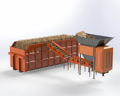 Déchiqueteur primaire - FKT-300 - FabrikTec Brasil - à 1 arbre / pour le bois / de déchets