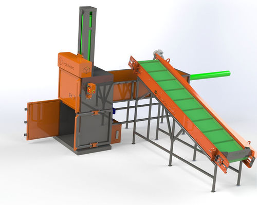 Presse à balles pour déchets - FKT-100 - FabrikTec Brasil - verticale / à chargement par le haut / automatique