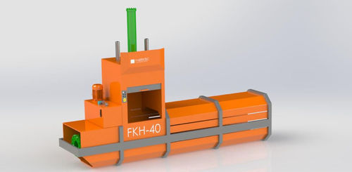 Presse à balles pour déchets - FKH-40 eco - FabrikTec Brasil - horizontale / à chargement frontal / automatique