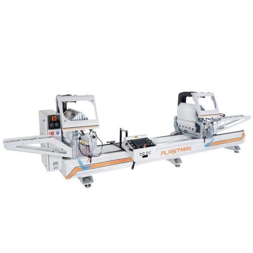 Machine de découpe à deux têtes - SÇ 4000 S  - PLASTMAK MACHINE - à lame rotative / pour aluminium / pour PVC