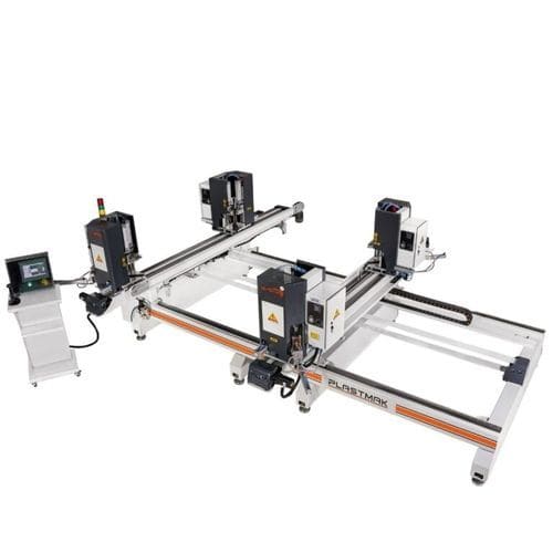 Machine de soudage à quatre angles - SÇ 100 Gold Plus 4 - PLASTMAK MACHINE - à plaque chauffante / automatique / pour PVC