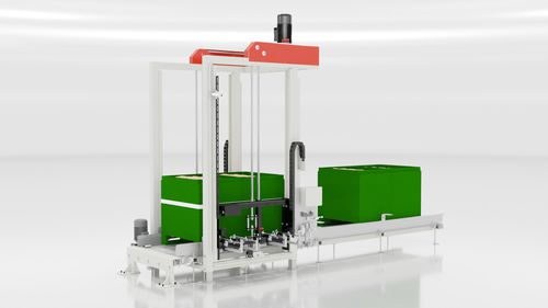 Empileur de produits phytosanitaires - BOXSTACKER - Keeltek  - pour l'industrie pharmaceutique / pour l'industrie alimentaire et de la boisson / d'accessibilité