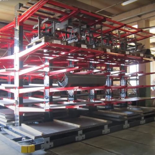 Rayonnage pour entrepôt de stockage - Jiangsu EBIL Intelligent Storage Technology Co.,Ltd. - cantilever / mobile / pour charges longues