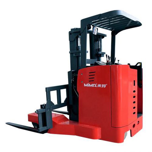 Chariot élévateur à mât rétractable alimenté par batterie - MQB series - MiMA electric forklift - à conducteur porté debout / de manutention / pour allée très étroite