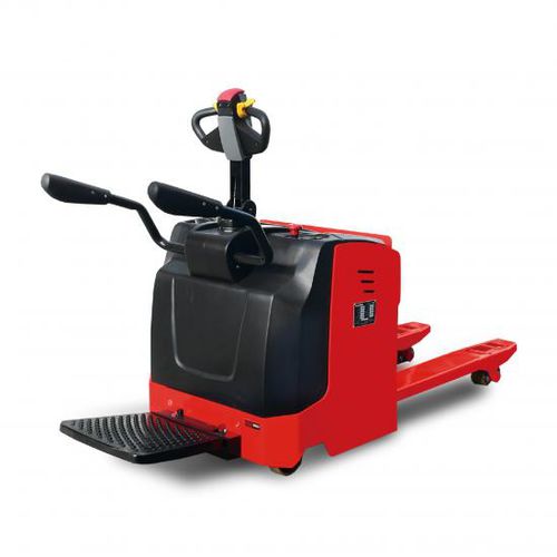 Transpalette électrique - ME series - MiMA electric forklift - avec plate-forme pour conducteur / de manutention / pour entrepôt