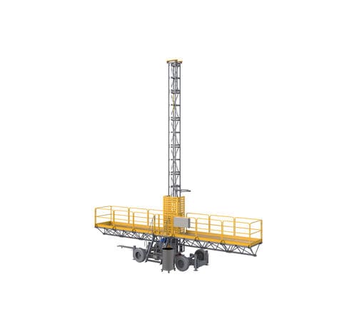 Plateforme sur mât mono-mât - MCWP450 series - Ficont Industry (Beijing) Co., Ltd. - bi-mât