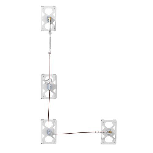 Ligne de vie horizontale - TF series - Ficont Industry (Beijing) Co., Ltd. - permanente / flexible / EN 795