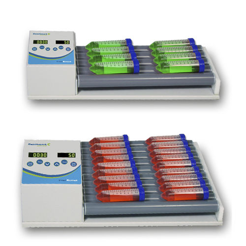 Agitateur de laboratoire basculant - R300 series - BENCHMARK SCIENTIFIC - à rouleaux / numérique / de tube à essai