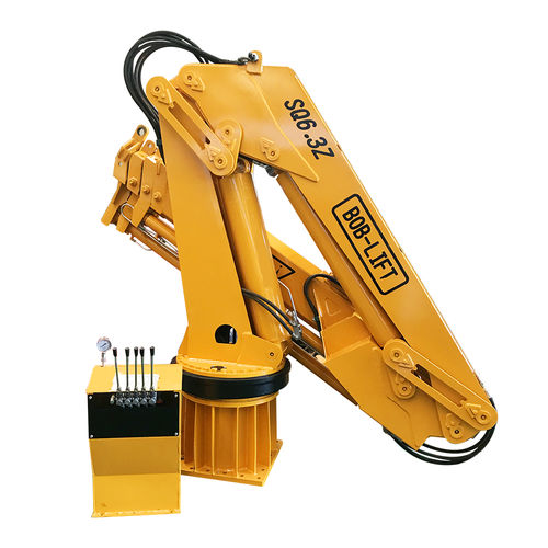 Grue sur barge - SQ6.3ZA4T - BOB-LIFT - articulée / pour applications marines / pour applications lourdes
