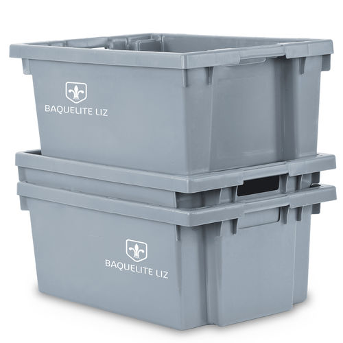 Caisse empilable - Lisbox 2401 - COMERCIAL BAQUELITA SL - en PEHD / de stockage / de transport