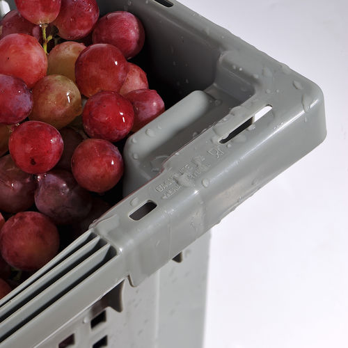 Caisse en PEHD - Lisbox 2502 - COMERCIAL BAQUELITA SL - de stockage / à usage industriel / de fruits
