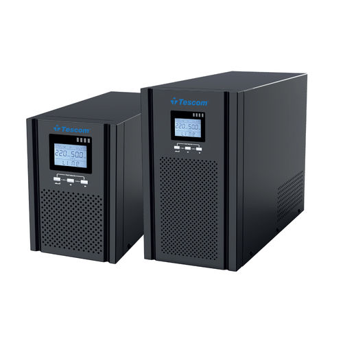 Alimentation sans interruption on-line - TEOS+ 100 - Tescom - AC / avec afficheur LCD / Mode Eco