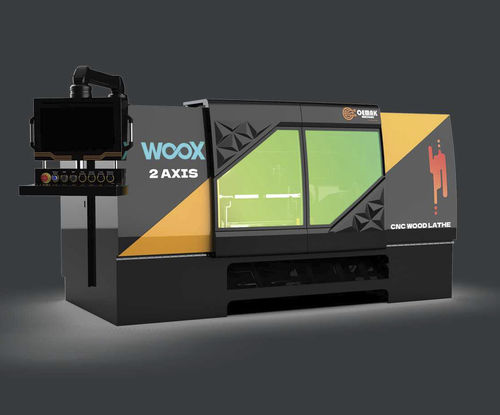 Tour à bois - WOOX  - Oemak Machine - CNC / horizontal / 2 axes