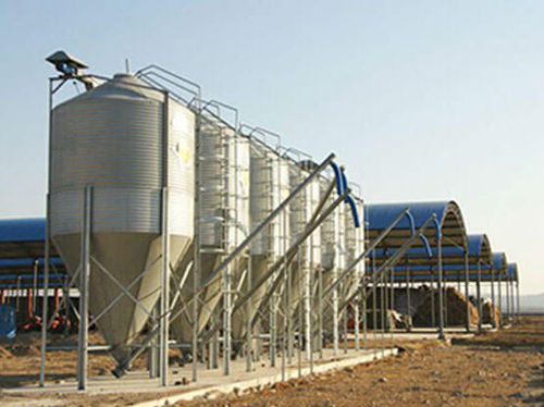 Cuve de stockage - Henan SRON SILO ENGINEERING Co., Ltd - d'alimentation / galvanisée / en tôle d'acier