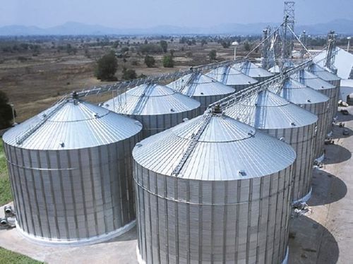 Cuve pour céréales - Henan SRON SILO ENGINEERING Co., Ltd - en acier / cylindrique / de stockage