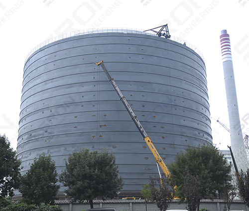 Silo à fond conique - Henan SRON SILO ENGINEERING Co., Ltd - soudé / à fond plat / de ciment