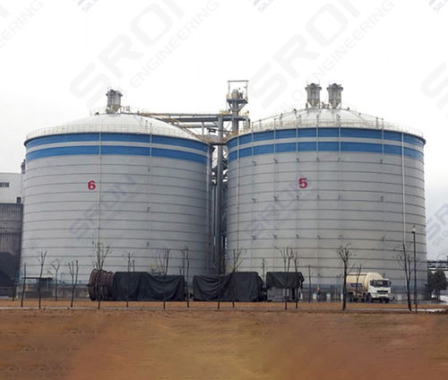Silo pour céréales - Henan SRON SILO ENGINEERING Co., Ltd - pour produits en vrac / pour cendres / de ciment