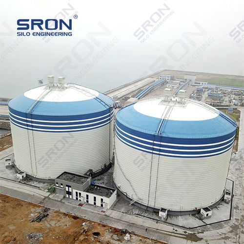Silo de ciment - Henan SRON SILO ENGINEERING Co., Ltd - pour poudre / pour produits en vrac / pour produits chimiques
