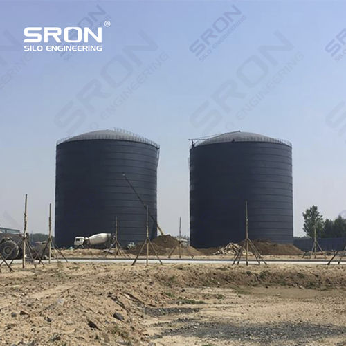 Silo boulonné - Henan SRON SILO ENGINEERING Co., Ltd - soudé / à fond plat / à fond incliné