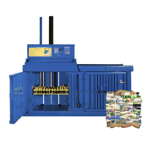 Presse à balles pour bouteilles - MF-40 PET - OCTHA - verticale / à chargement frontal / compacte