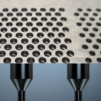 Grille à fissure métallique plate - Advanced Engineering Wedge Wire - bicylindrique / perforé / pour l'industrie alimentaire et de la boisson
