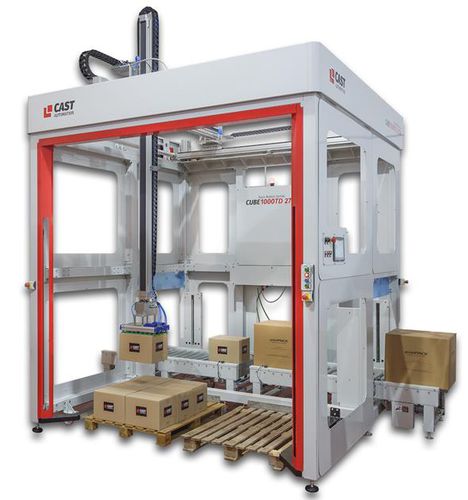 Palettiseur et dépalettiseur de sacs - CUBE 1000TD 2700 - CAST AUTOMATION SL - pour bouteilles / de colis / pour couvercles