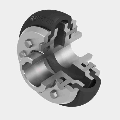 Accouplement flexible - M series - UNE - à ressort / large / avec roue d'inertie