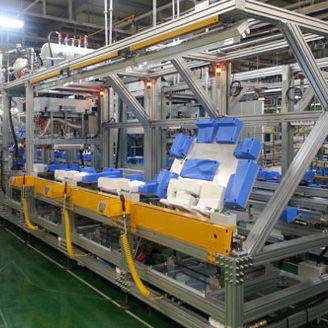 Ligne d'assemblage automatique - GunYang ITT - à chargement/déchargement automatisé / basculeur