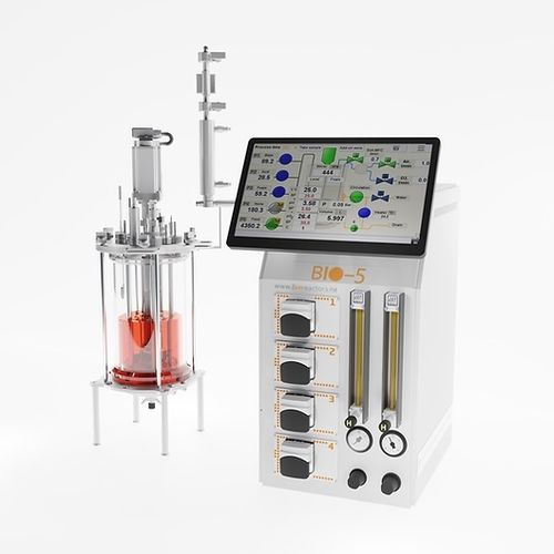 Bioréacteur de laboratoire - EDF-5.5 series - Biotehniskais centrs - automatisé / en verre / autoclavable