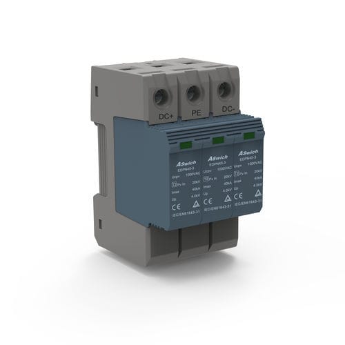 Parafoudre de type 2 - EDPT40-3  - Aswich Electrical Co., Ltd - pour installation photovoltaïque / 2 pôles / 3 pôles