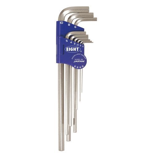 Clé Allen en L - LHS-9N - Eight Tool - à tête hexagonale / kit / à manche long