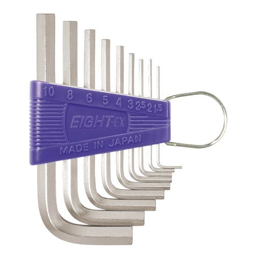 Clé Allen à tête hexagonale - RS-9 - Eight Tool - en L / kit / de haute précision