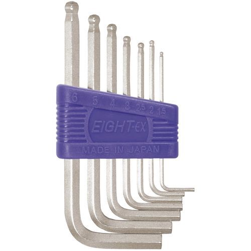 Clé Allen kit - TS-7S - Eight Tool - en L / à tête conique