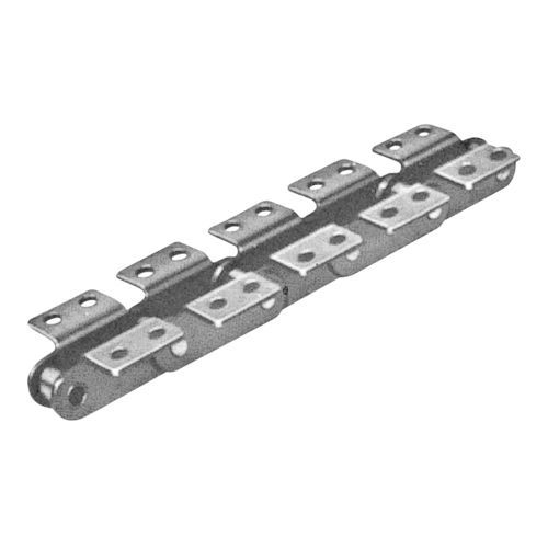 Chaîne de convoyage à double pas - ZEXUS CHAIN Co., Ltd. - en acier / à attaches / à rouleaux