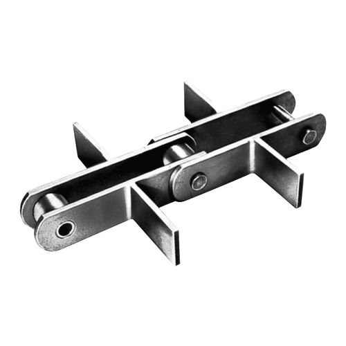 Chaîne de convoyage pour le convoyage de caisse - FT series - ZEXUS CHAIN Co., Ltd. - en acier / à attaches