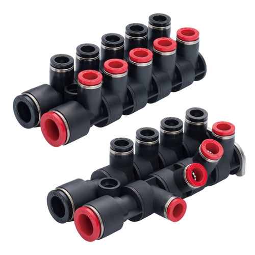 Manifold 2 voies - MA series - NIHON PISCO CO., Ltd. - en PBT / pour applications hydrauliques / pour applications pneumatiques