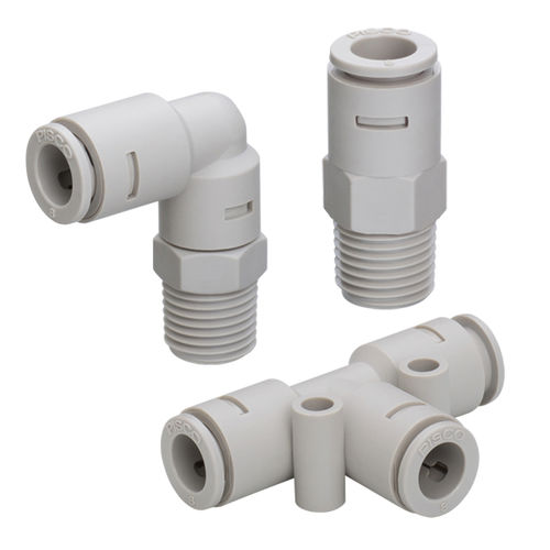 Raccord pour produits chimiques - AP series - NIHON PISCO CO., Ltd. - pneumatique / push-in / en T