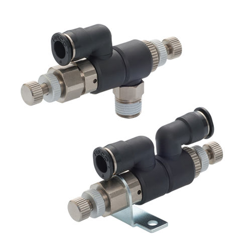 Soupape de décharge à vide - VLF series - NIHON PISCO CO., Ltd. - à air / en laiton nickelé / PBT