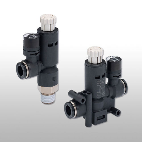 Vanne push-to-lock - RV series - NIHON PISCO CO., Ltd. - manuelle / régleuse de débit / pour air