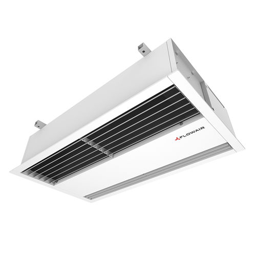 Rideau d'air ambiant - ELiS B series - Flowair - froid / montage au plafond / avec chauffage électrique