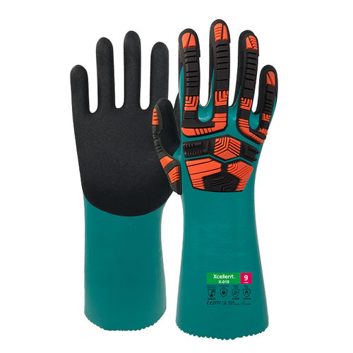 Gant de protection de travail - X-018 - Xcellent Safety GmbH - industriel / pour l'industrie chimique / pour l'industrie pétrolière