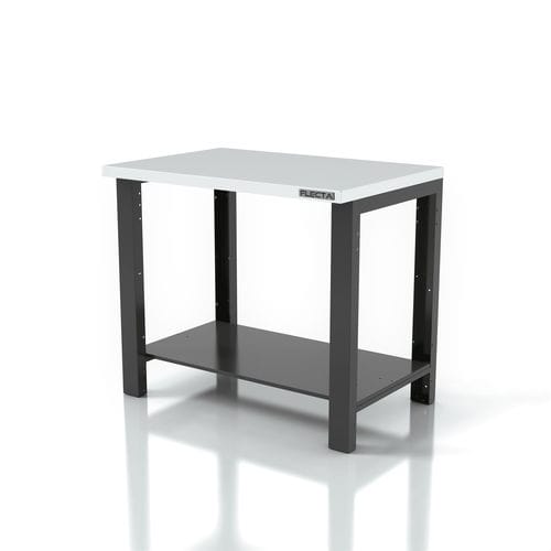 Établi en inox - AR-FL039 - FLECTA - à étagères / robuste