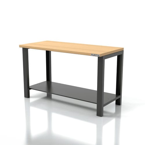 Établi en bois - AR-FL042 - FLECTA - à étagères / robuste