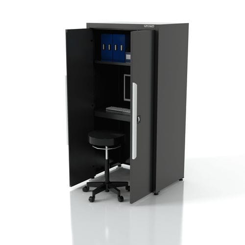 Armoire de bureau - AR-FL013 - FLECTA - au sol / à étagères / double porte