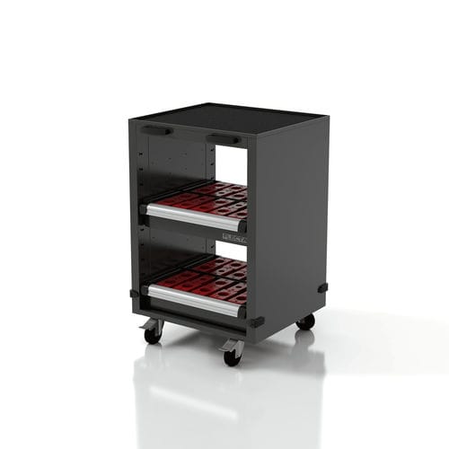 Armoire de stockage - AR-FL070 - FLECTA - à roulettes / à 2 tiroirs / en métal