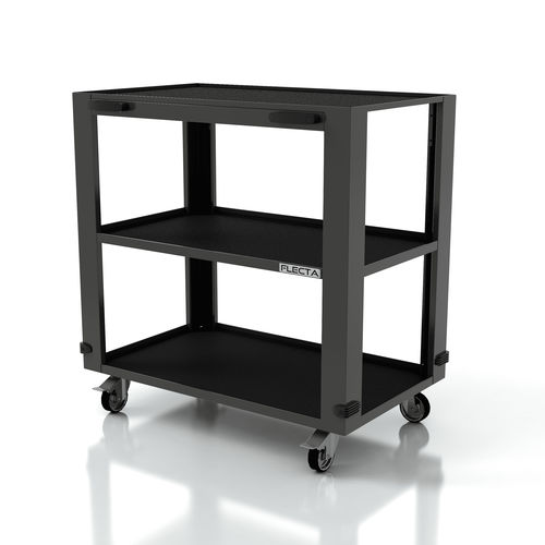 Chariot de transport - AR-FL027 - FLECTA - en métal / 3 niveaux / porte-outils