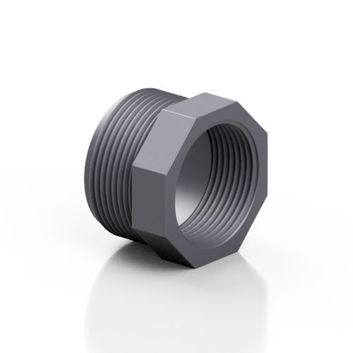 Adaptateur hydraulique de réduction - RERRCE series - Effast - fileté / en PVC-U / hexagonal